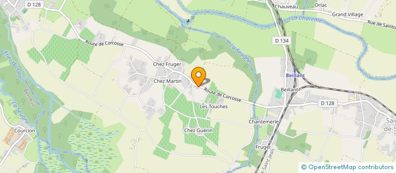 localisation de l'entreprise BWOOD.17  COURCOURY