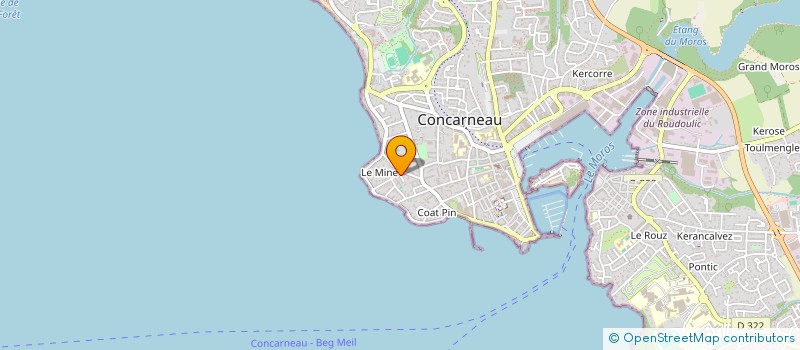 localisation de l'entreprise BWOOD  CONCARNEAU