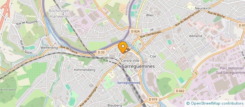 localisation de l'entreprise BWP SAS à SARREGUEMINES