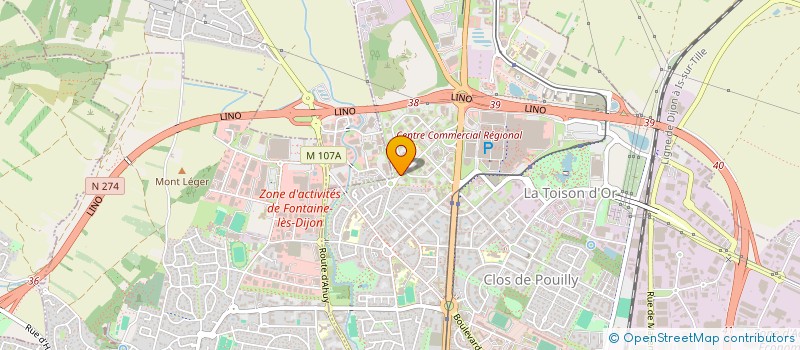 localisation de l'entreprise BWR GESTION PRIVEE à DIJON