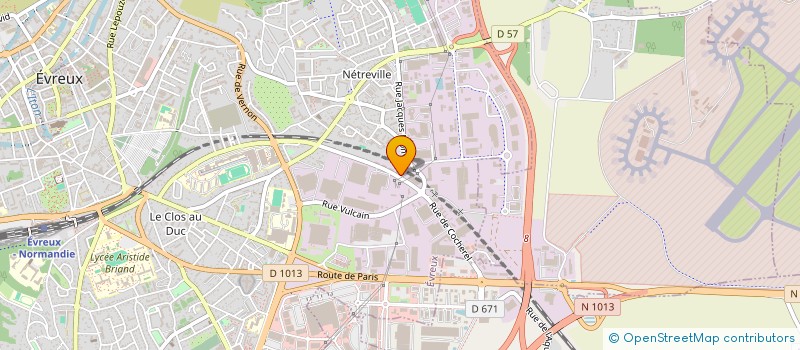 localisation de l'entreprise BWS  EVREUX