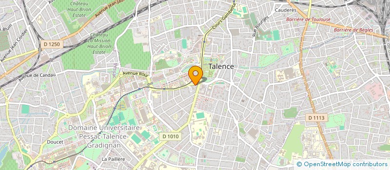 localisation de l'entreprise BX DRIVER  TALENCE