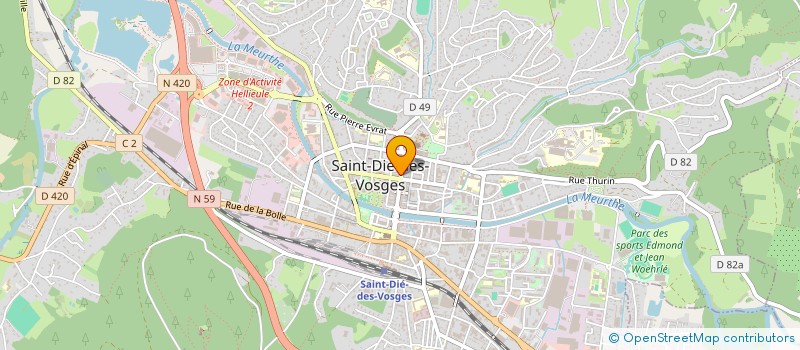 localisation de l'entreprise BXH à SAINT-DIE-DES-VOSGES