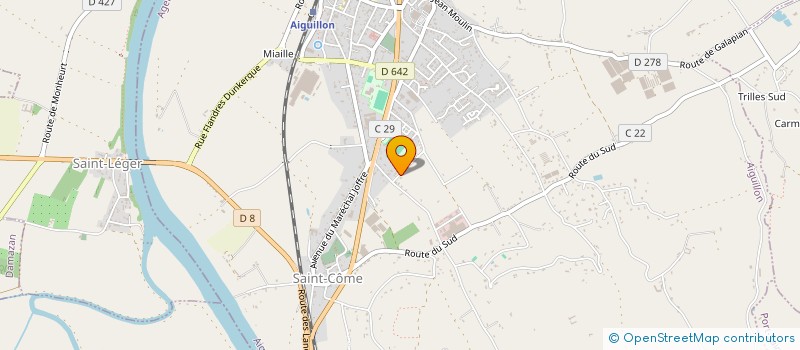 localisation de l'entreprise BY AMA  AIGUILLON