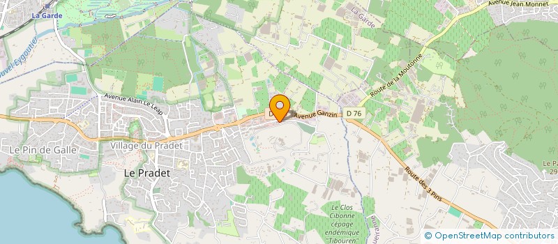 localisation de l'entreprise BY ANNA  LE PRADET