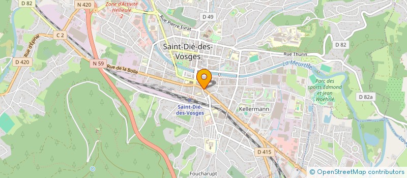 localisation de l'entreprise BY CHARLOU à SAINT-DIE-DES-VOSGES