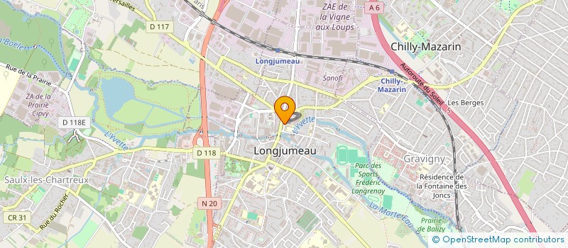 localisation de l'entreprise BY & CO à LONGJUMEAU