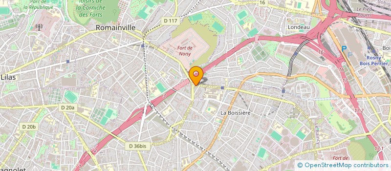 localisation de l'entreprise BY COIFF à ROMAINVILLE