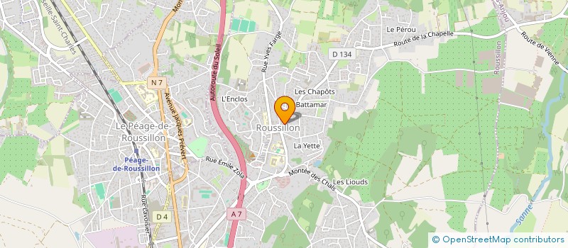 localisation de l'entreprise BY DIAG à ROUSSILLON