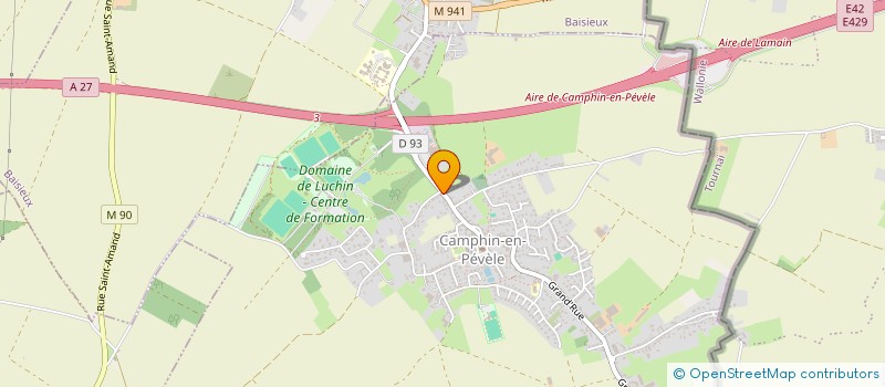 localisation de l'entreprise BY INVEST à CAMPHIN-EN-PEVELE