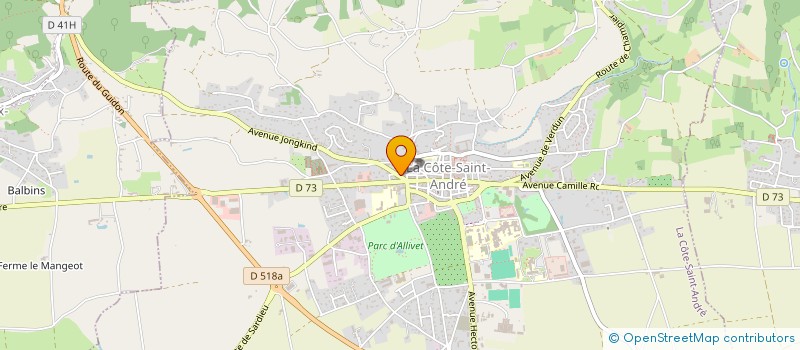 localisation de l'entreprise BY MARKET à LA COTE-SAINT-ANDRE