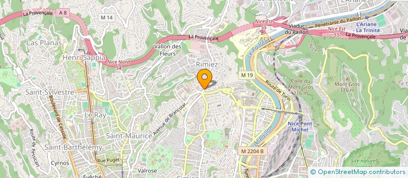 localisation de l'entreprise BY MB à NICE