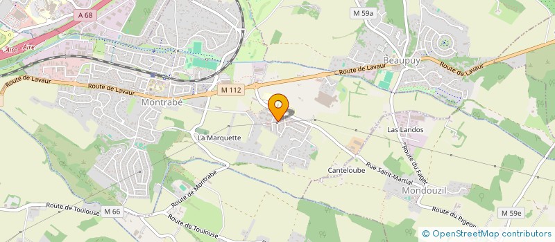 localisation de l'entreprise BY NAT  MONTRABE