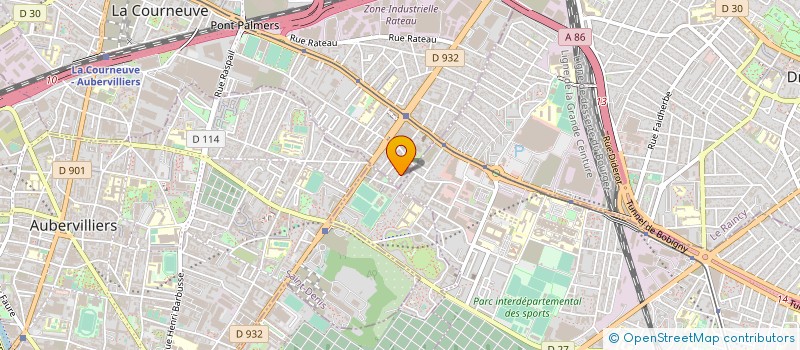 localisation de l'entreprise BY PRODUCTIONS à LA COURNEUVE