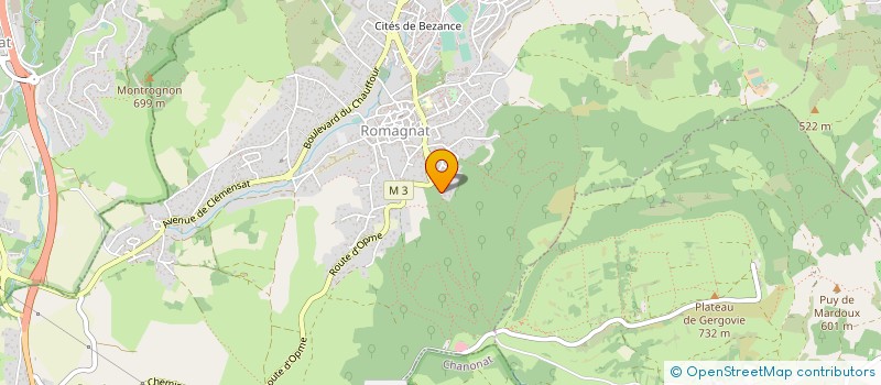 localisation de l'entreprise BY PUBLICOM  CHAMALIERES