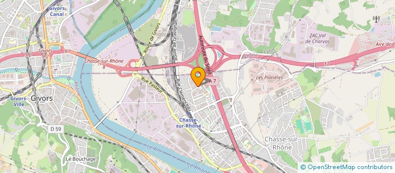 localisation de l'entreprise BY SERVICES  CHASSE-SUR-RHONE