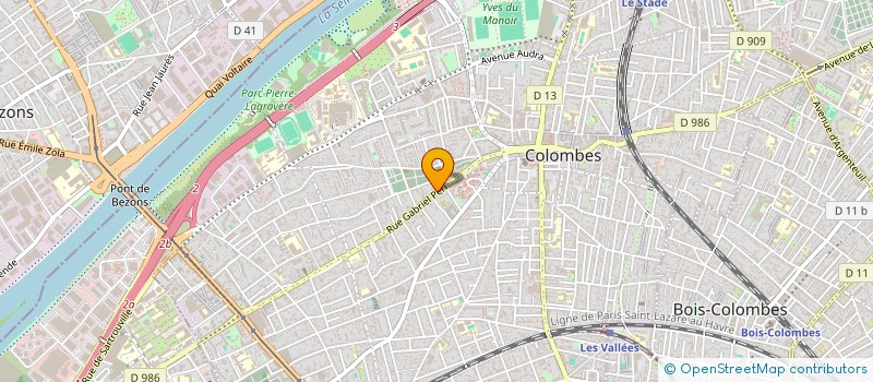 localisation de l'entreprise BYBK à COLOMBES