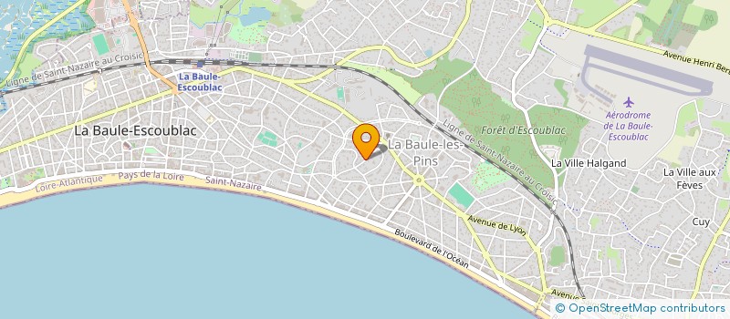 localisation de l'entreprise BYBLOS  LA BAULE-ESCOUBLAC