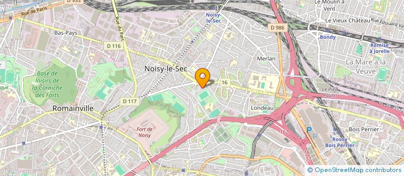 localisation de l'entreprise BYCLEAN à NOISY-LE-SEC