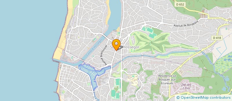 localisation de l'entreprise BYD HOSSEGOR  SOORTS-HOSSEGOR