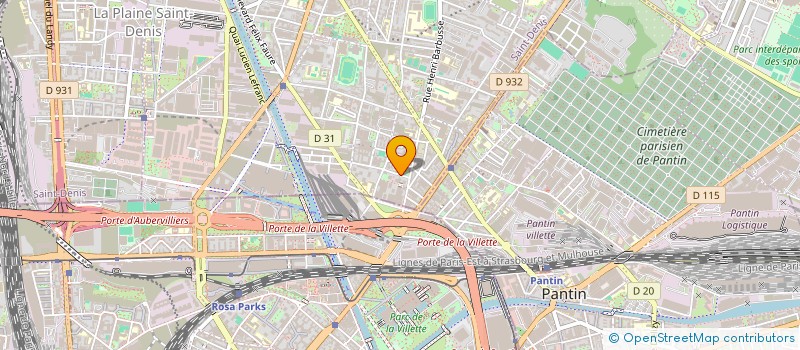 localisation de l'entreprise BYE BYE BETON  AUBERVILLIERS