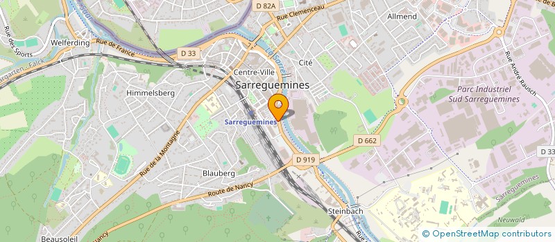 localisation de l'entreprise BYE FORM à SARREGUEMINES