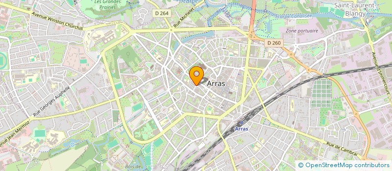 localisation de l'entreprise BYE RESTAURATION à ARRAS