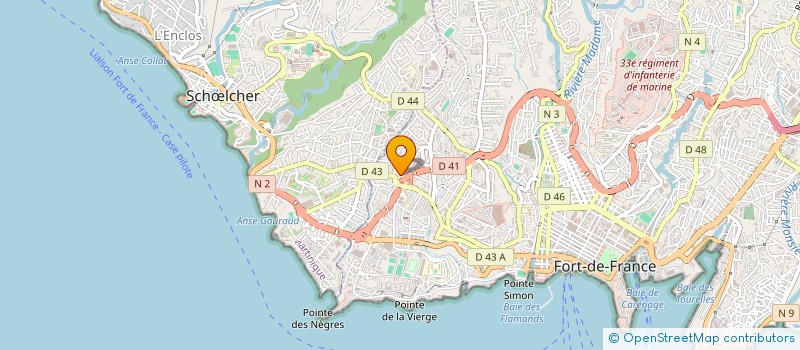 localisation de l'entreprise BYEN LA KAY-BLK-ENSEMBLE POUR UN HABITAT MEILLEUR  FORT-DE-FRANCE