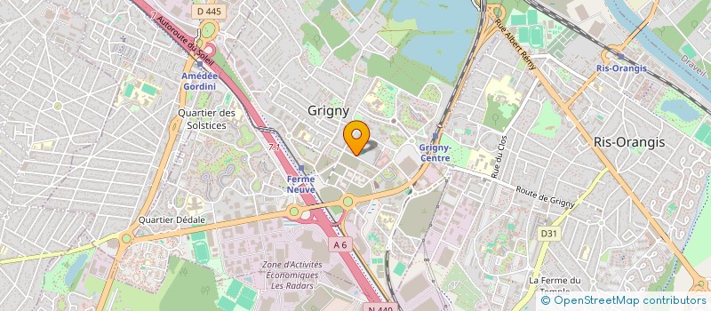 localisation de l'entreprise BYEYOND VTC à GRIGNY