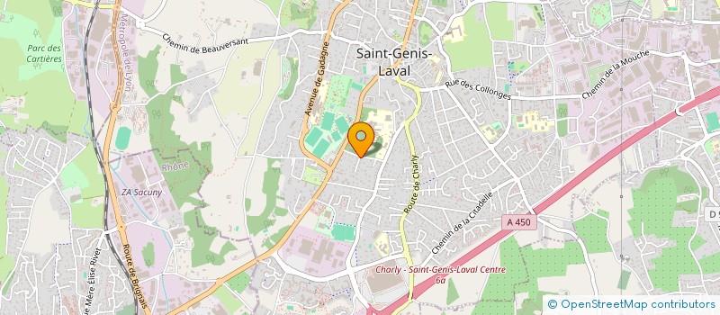 localisation de l'entreprise BYG à SAINT-GENIS-LAVAL