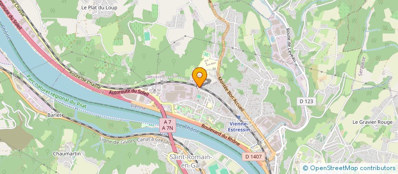 localisation de l'entreprise BYI  VIENNE