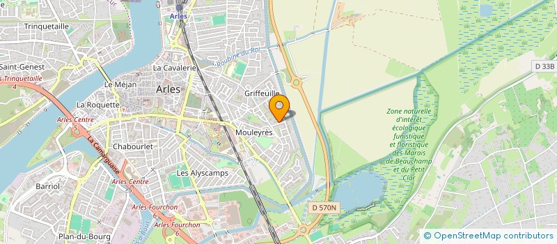 localisation de l'entreprise BYK CONSTRUCTION  ARLES