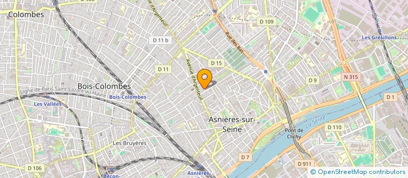 localisation de l'entreprise BYK PROD à ASNIERES-SUR-SEINE