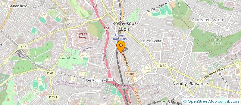 localisation de l'entreprise BYKAR  ROSNY-SOUS-BOIS