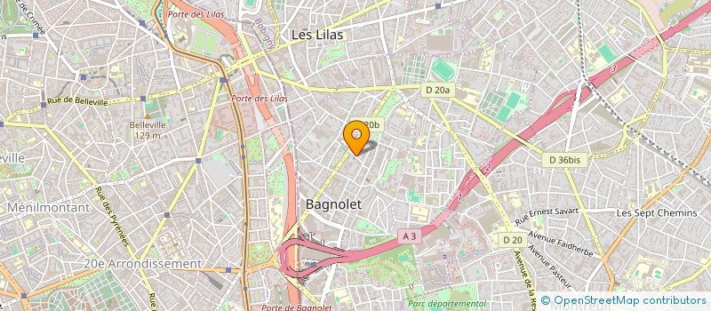 localisation de l'entreprise BYL  BAGNOLET