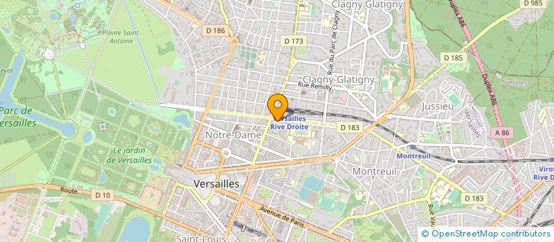 localisation de l'entreprise BYLAND FRANCE à VERSAILLES