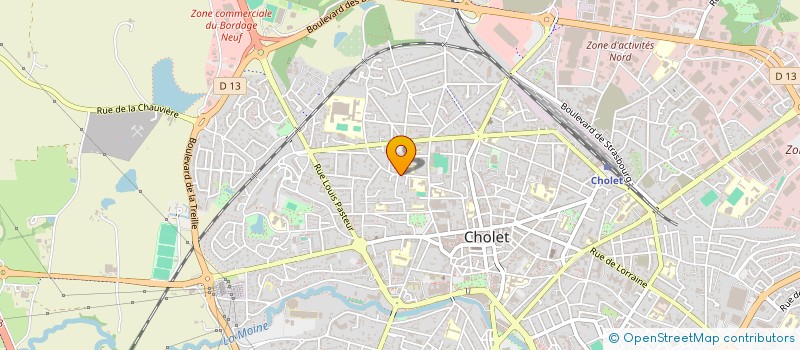 localisation de l'entreprise BYLL 007 à CHOLET