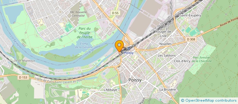 localisation de l'entreprise BYLO  POISSY