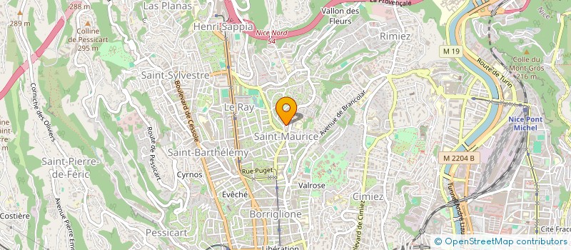 localisation de l'entreprise BYM à NICE