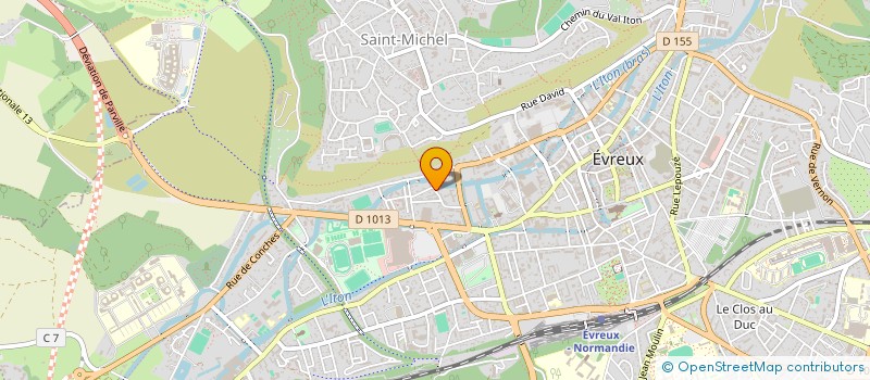 localisation de l'entreprise BYM à EVREUX