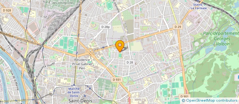 localisation de l'entreprise BYM BAT à SAINT-DENIS
