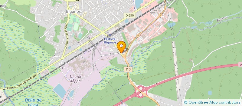 localisation de l'entreprise BYM CONSTRUCTION  BIGANOS