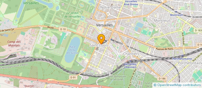 localisation de l'entreprise BYM GROUP à VERSAILLES