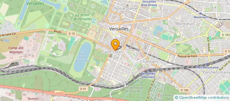 localisation de l'entreprise BYM REAL ESTATE à VERSAILLES