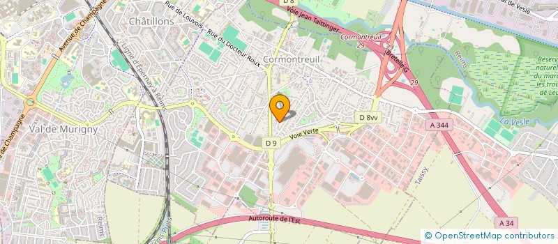 localisation de l'entreprise BYMA à CORMONTREUIL