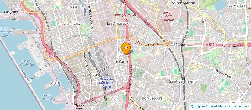 localisation de l'entreprise BYN. RENOV 13 à MARSEILLE