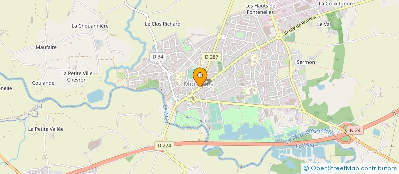 localisation de l'entreprise BYO PROTEC'DERM  MORDELLES