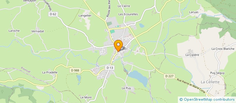 localisation de l'entreprise BYORTEK à PIONSAT