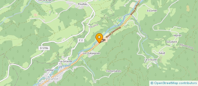 localisation de l'entreprise BYP  VOCANCE