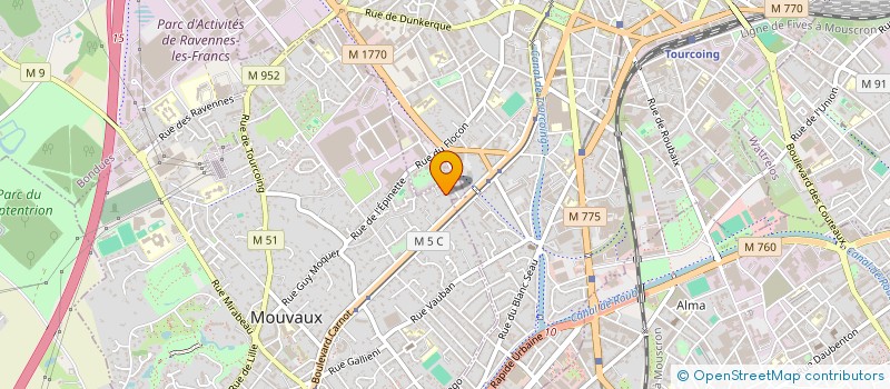 localisation de l'entreprise BYPAN à MOUVAUX